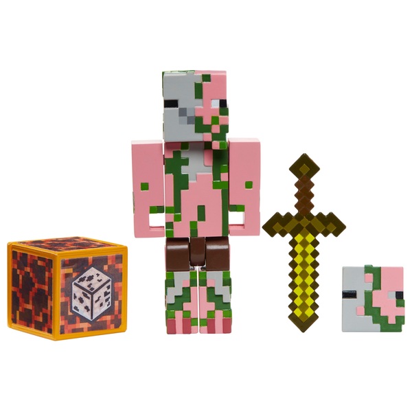 Minecraft Zombie Pigman 8cm Action Figure Smyths Toys Uk
