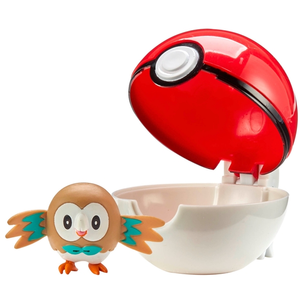 pokémon clipngo pokeball rowlet