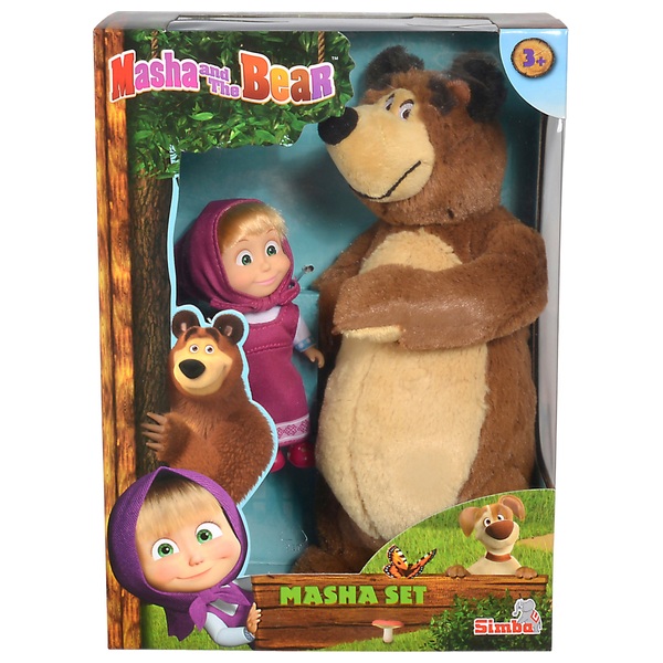 masha and bear doll set