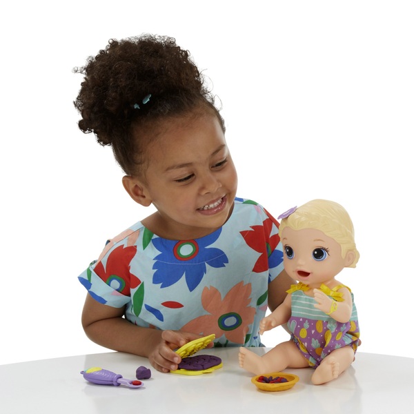 Baby Alive Super Snack Snackin' Lily Doll - Smyths Toys Ireland