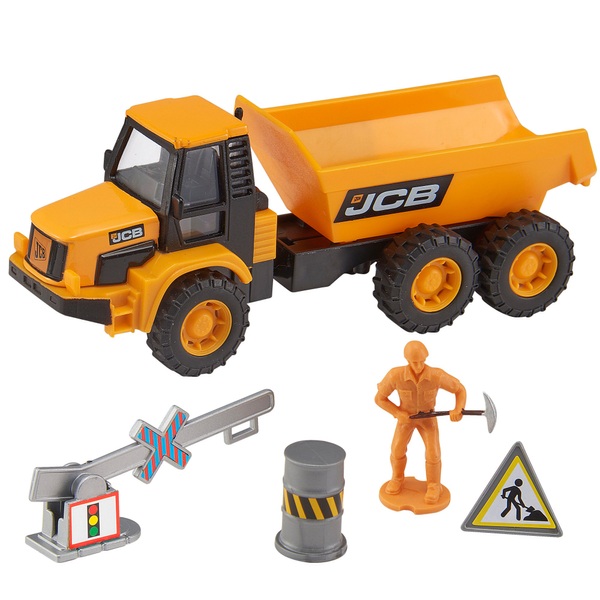 JCB Construction Vehicle Playset | Construction Vehicles | Smyths Toys ...