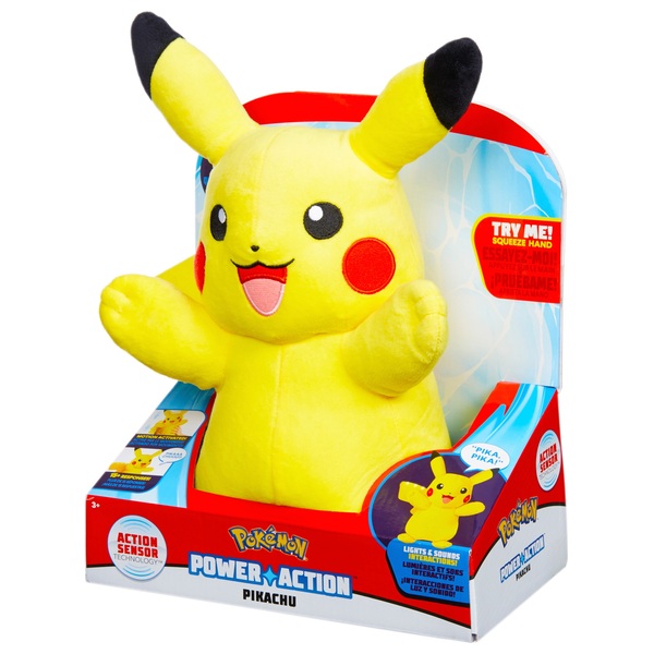 pokemon power action pikachu plush