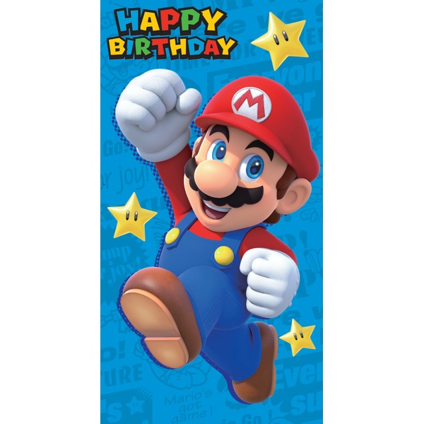 Nintendo Mario No Age Birthday Card - Partyware UK