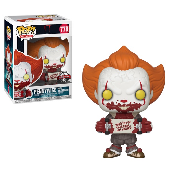 POP! Vinyl: IT Chapter Two Pennywise with Skateboard - Funko POP! Vinyl