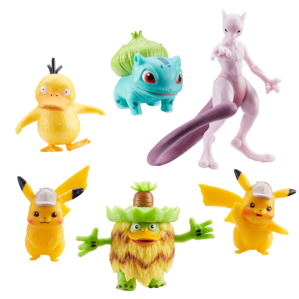 Pokémon Detective Pikachu 6 Figure Multipack Smyths Toys Ireland - detective pikachu closed roblox