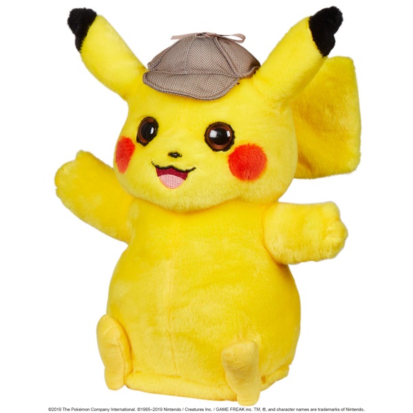 Pokémon 32cm Detective Pikachu Feature Plush - Smyths Toys