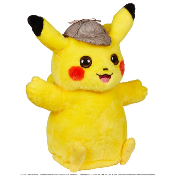 Pokémon 32cm Detective Pikachu Feature Plush - Smyths Toys