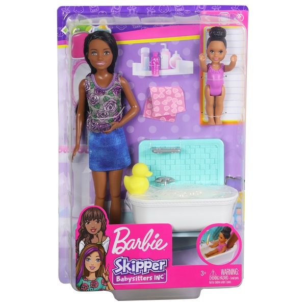 Barbie Skipper Babysitter Bath Playset 2 Smyths Toys UK