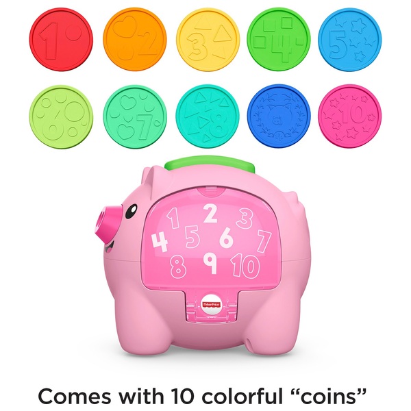 Fisher-Price Laugh & Learn Count & Rumble Piggy Bank Activity Toy ...