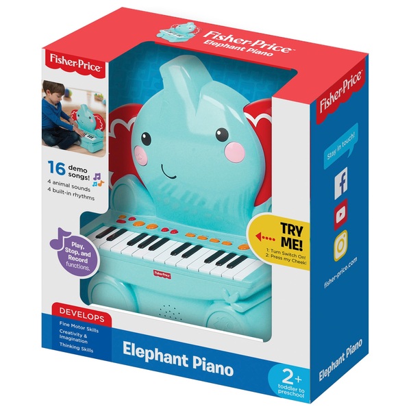 Fisher-Price Elephant Piano - Smyths Toys