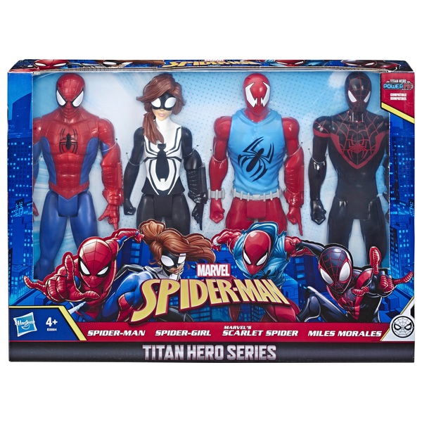 Titan Hero Series Action Figure 4 Pack Marvel Spider-Man | Smyths Toys UK
