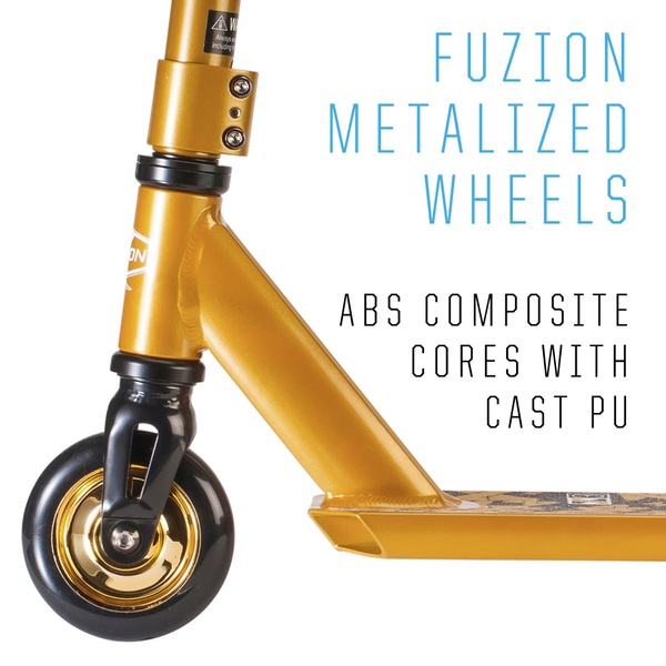 Fuzion Pro X3 Stunt Scooter Gold Smyths Toys UK