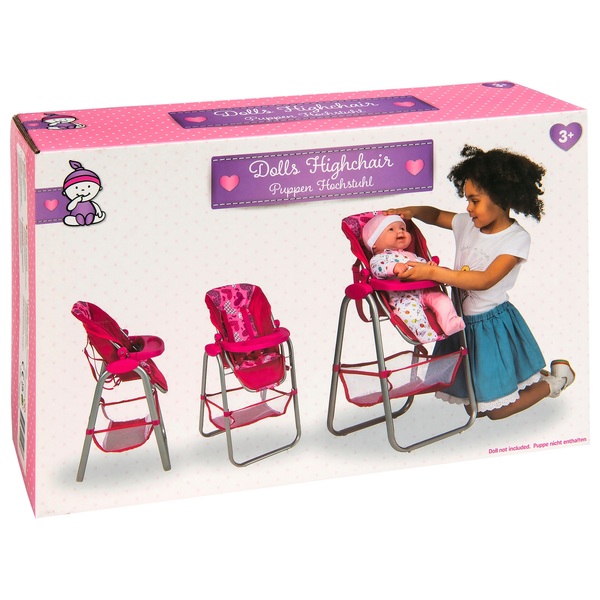Chaise haute Cangaroo Yummy Poupées , adaptée aux enfants à partir