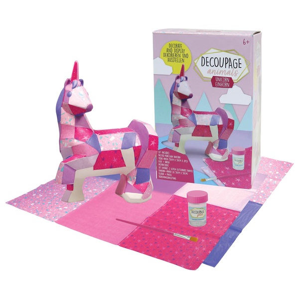 Decoupage Animals Unicorn Smyths Toys Ireland
