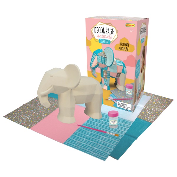 Decoupage Animals Elephant Smyths Toys
