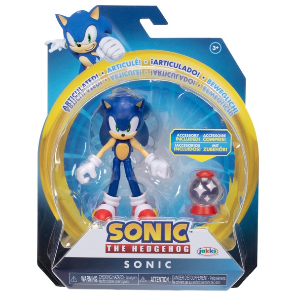 Sonic the Hedgehog 10cm Sonic with Invincible Item Box | Smyths Toys UK