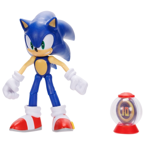 Sonic the Hedgehog 10cm Figurine with Super Ring Item Box | Smyths Toys UK