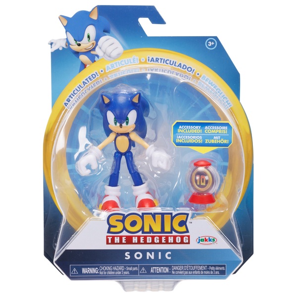 Sonic the Hedgehog 10cm Figurine with Super Ring Item Box | Smyths Toys UK