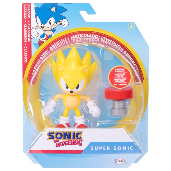 Classic Sonic The Hedgehog 10cm Figure with Spring Accessory | Smyths ...