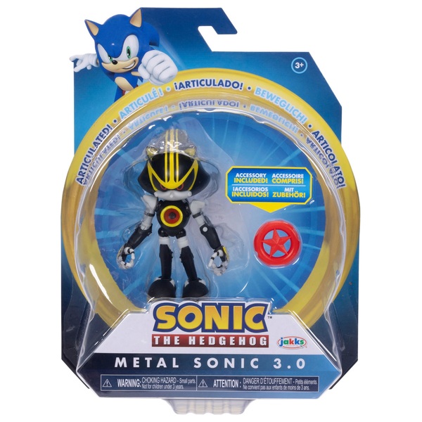 Sonic The Hedgehog 10cm Metal Sonic 3.0 Figure with Red Star Ring ...