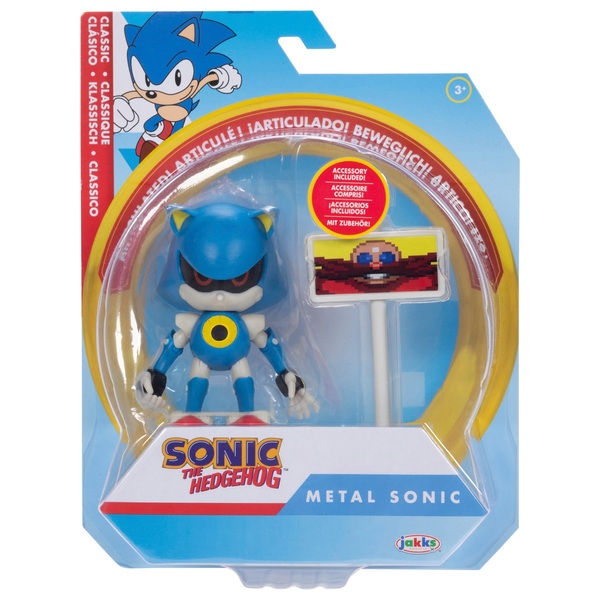 Sonic the Hedgehog Action Figures Metal Sonic with Goal Post 10cm