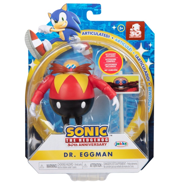 Sonic the buy hedgehog 20th Dr. Eggman w/ Egg fighters Action Figure Toy Robotnik