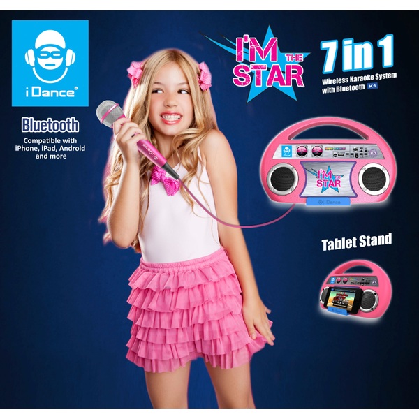 iDance I'm the Star K1 Bluetooth Karaoke Speaker Smyths Toys UK