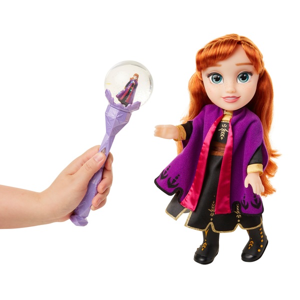 Disney Frozen 2 Anna Deluxe Doll with Snow Scepter - Smyths Toys UK