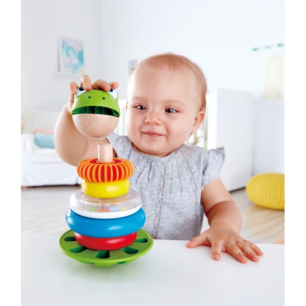 Hape Mr. Frog Stacking Rings Smyths Toys