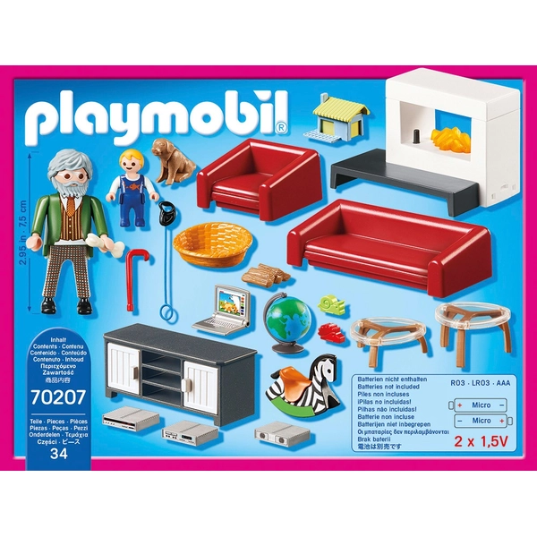 PLAYMOBIL Babaház 70207 Hangulatos nappali – 2. kép