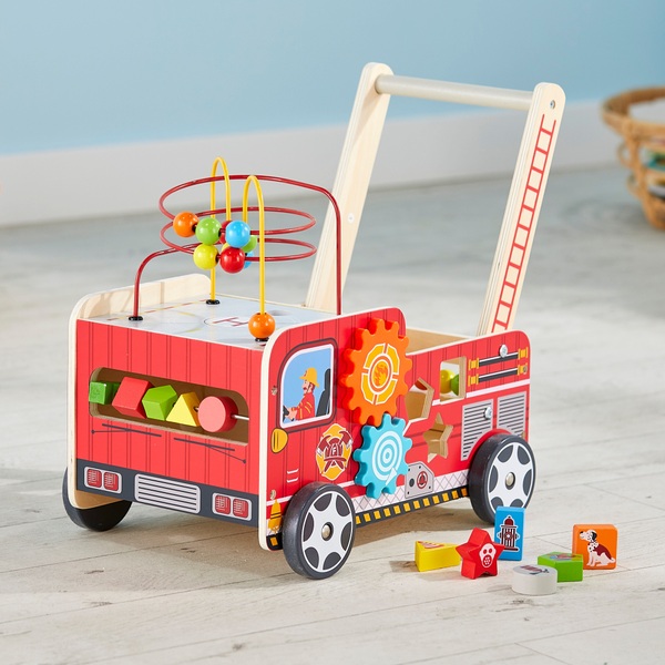 Squirrel Play Wooden Fire Engine Wagon Smyths Toys UK
