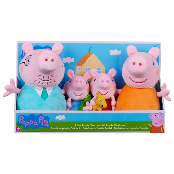 Peppa Pig 4 Pack Family Plush Smyths Toys
