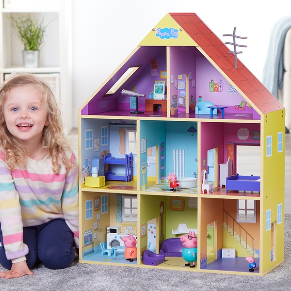 Peppa Pig Wooden Playhouse | Smyths Toys UK