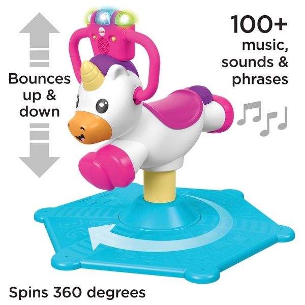 fisher price unicorn bounce and spin