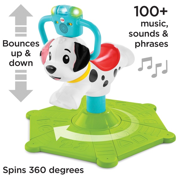 FisherPrice Bounce and Spin Puppy Ride On Smyths Toys UK