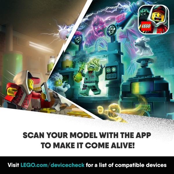 LEGO 70418 Hidden Side J.B.’s Ghost Lab Set AR Game App - Smyths Toys UK