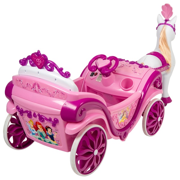 6V Disney Princess Royal Horse and Carriage Electric Ride On Smyths