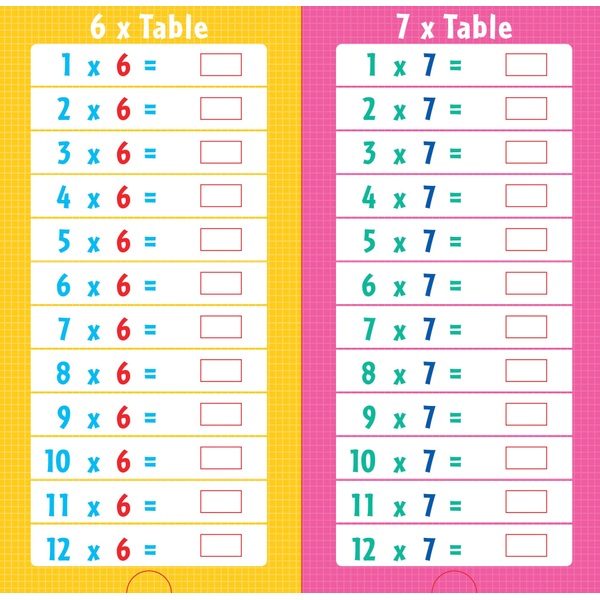 Times Tables, A Pull-the-tab wipe clean book with Pen | Smyths Toys UK