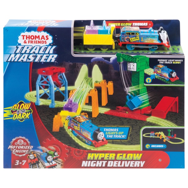 Thomas & Friends TrackMaster Hyper Glow Night Delivery Playset - Thomas ...