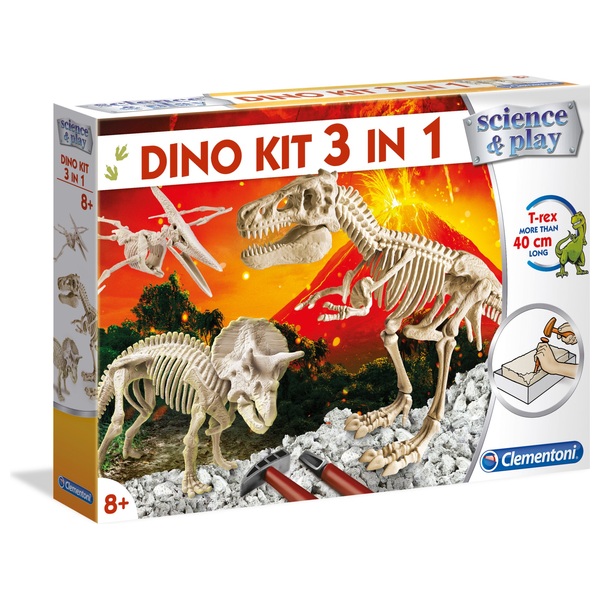 Clementoni Science and Play 3in1 Dino Kit Smyths Toys