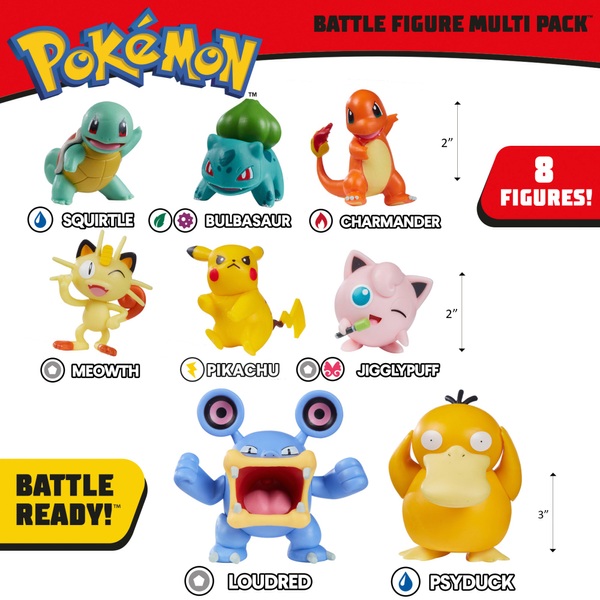 Pokémon Battle 8 Figure Multipack | Smyths Toys UK