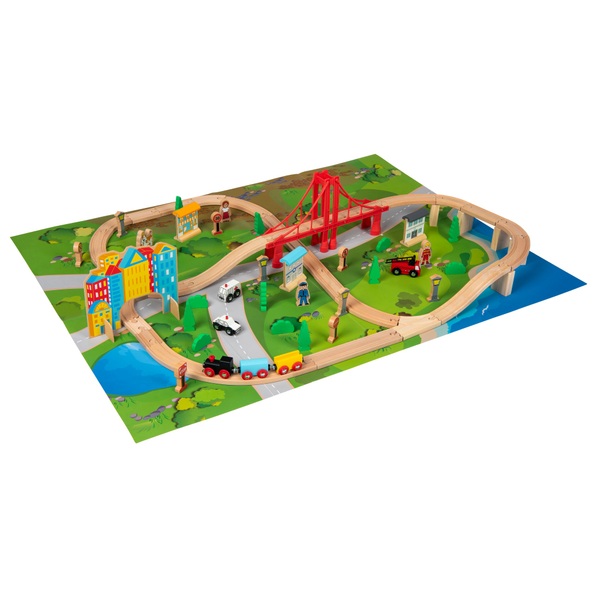 Squirrel Play 80 Piece Wooden Train set Smyths Toys UK