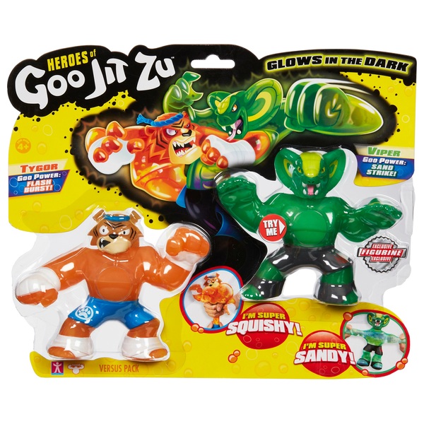 Heroes of Goo Jit Zu: Tygor VS Viper Versus Pack | Smyths Toys UK