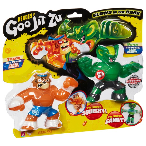 Heroes of Goo Jit Zu: Tygor VS Viper Versus Pack - Goo Jit Zu | Smyths ...