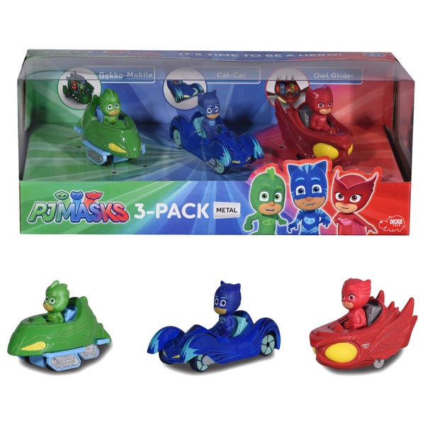 PJ Masks MetallFahrzeuge im 3erPack Smyths Toys Superstores