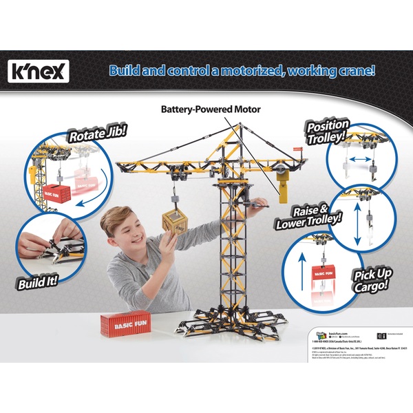 K'NEX Control Crane with Engine Smyths Toys