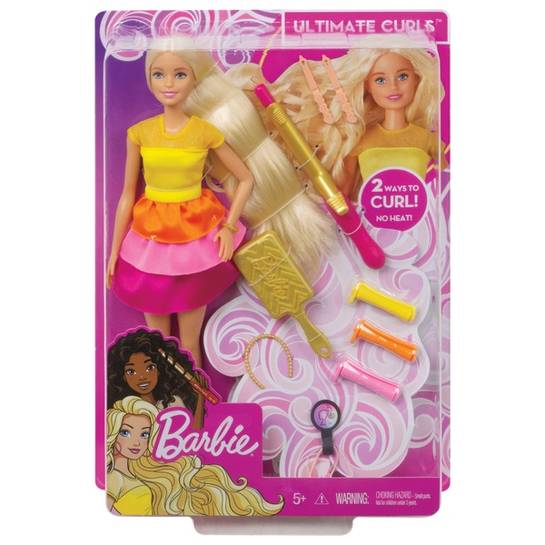 Barbie Ultimate Curls Doll And Playset Blonde Hair Girls Dolls - blonde dreamy hair blonde free roblox hair