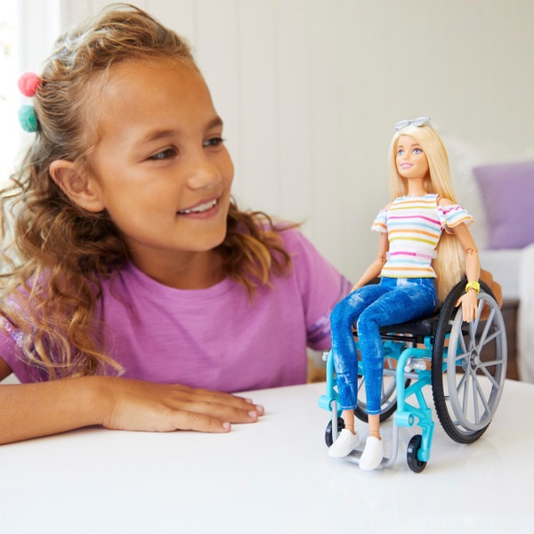 Barbie Fashionista Doll 132 Wheelchair With Ramp Smyths Toys Ireland - roblox wheelchair