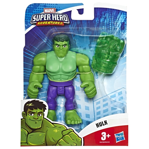 Hulk Action Figure With Gamma Fist Accessory 13cm Playskool Heroes Marvel S Smyths Toys - smash bruce banner green hulk roblox