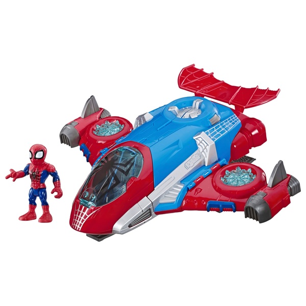 Marvel Spider-Man Web Racer Car Super Hero Figure Adventures Playskool Toy